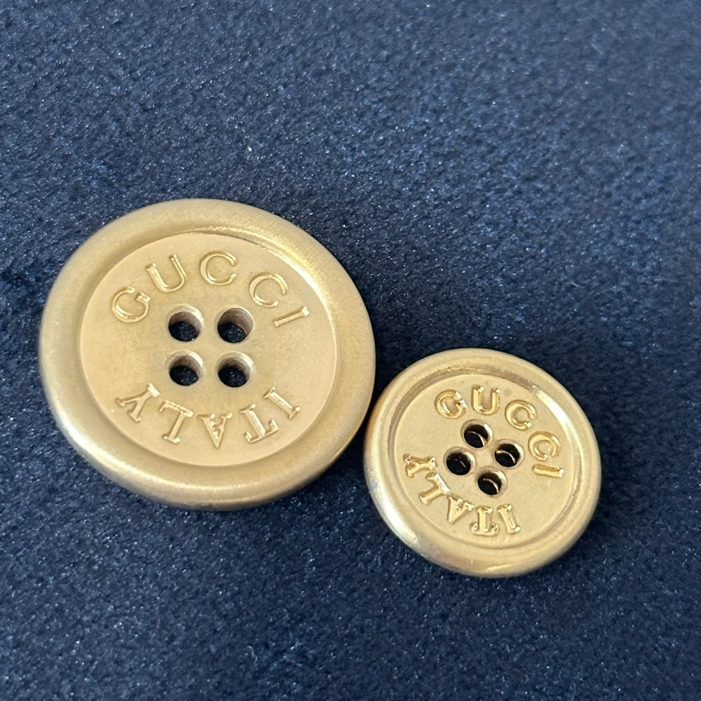 Gold Gucci Buttons